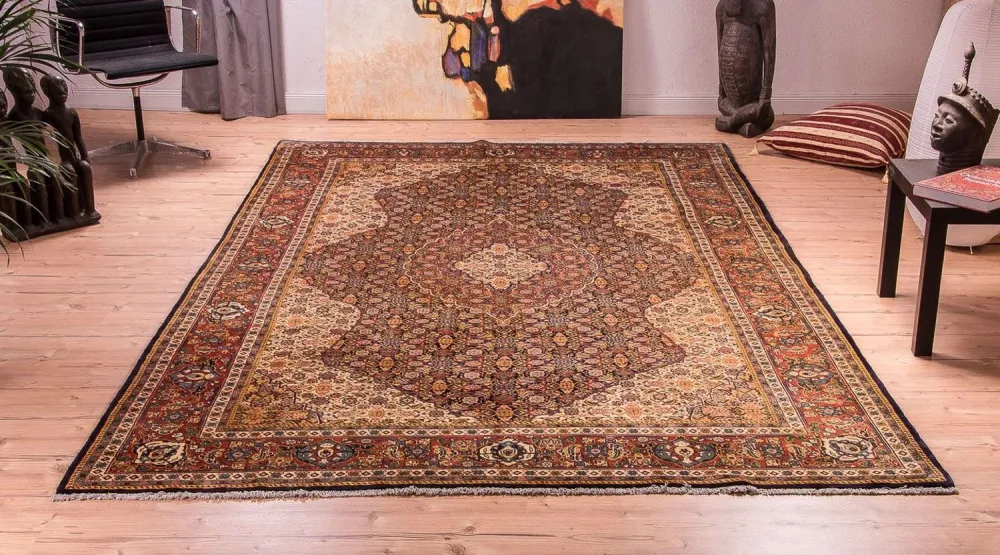 Persisk teppe - klassisk - 337 x 210 cm - mørkeblå
