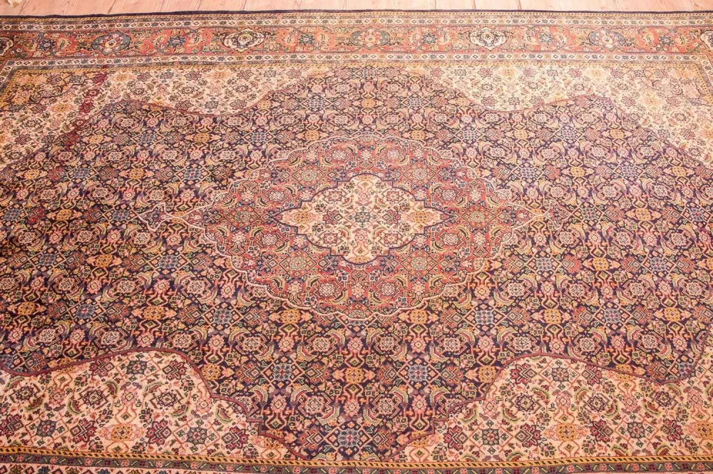 Persisk teppe - klassisk - 337 x 210 cm - mørkeblå