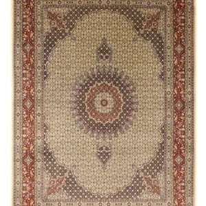 Persisk teppe - klassisk - 342 x 242 cm - sand