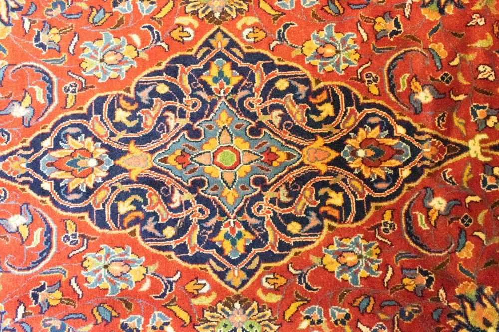 Persisk teppe - klassisk - 348 x 204 cm - oransje