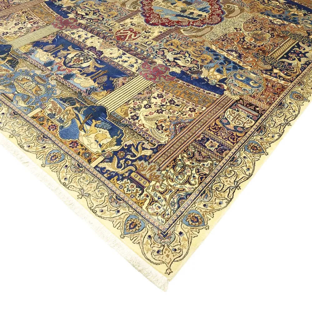 Persisk teppe - klassisk - 358 x 248 cm - flerfarget