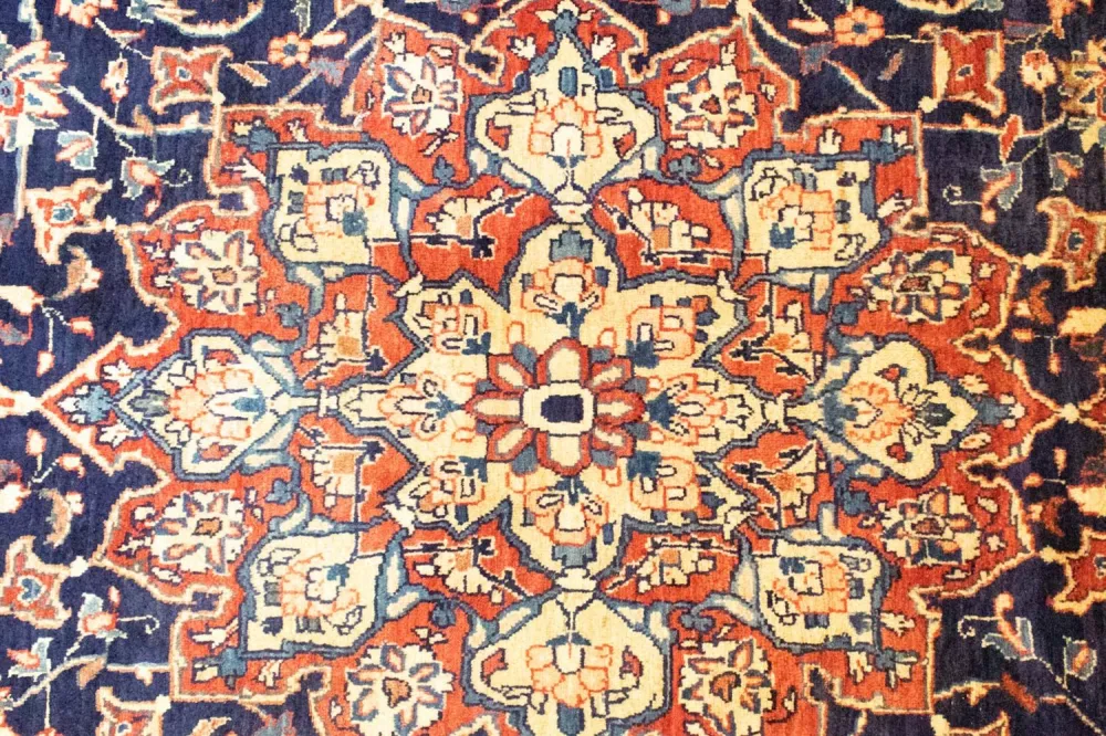Persisk teppe - klassisk - 370 x 277 cm - blå