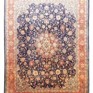 Persisk teppe - klassisk - 370 x 277 cm - blå