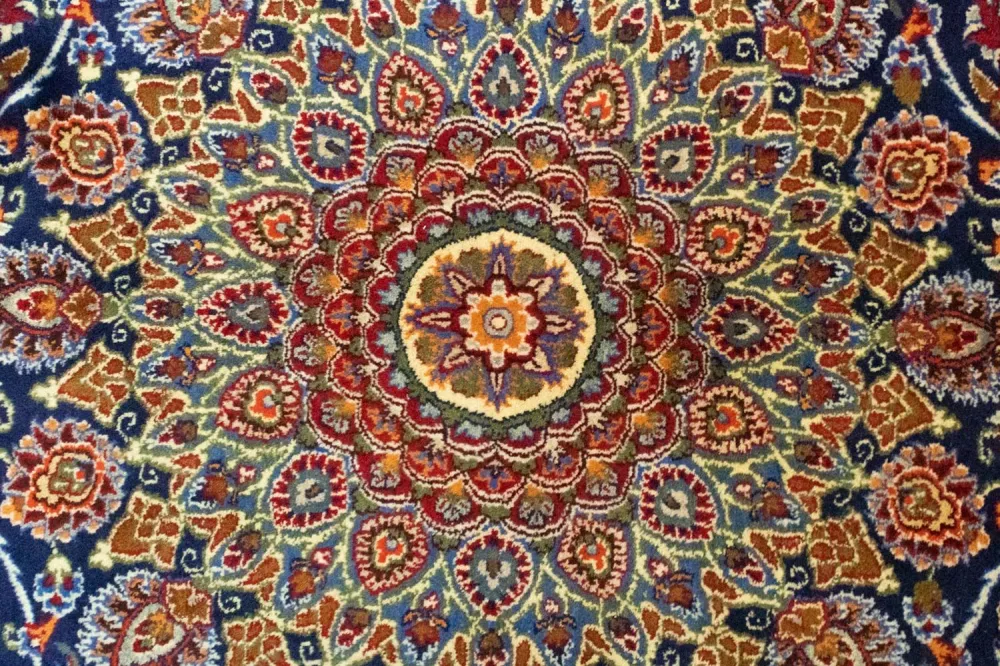 Persisk teppe - klassisk - 395 x 295 cm - blå