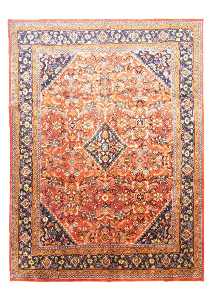 Persisk teppe - klassisk - 397 x 293 cm - oransje