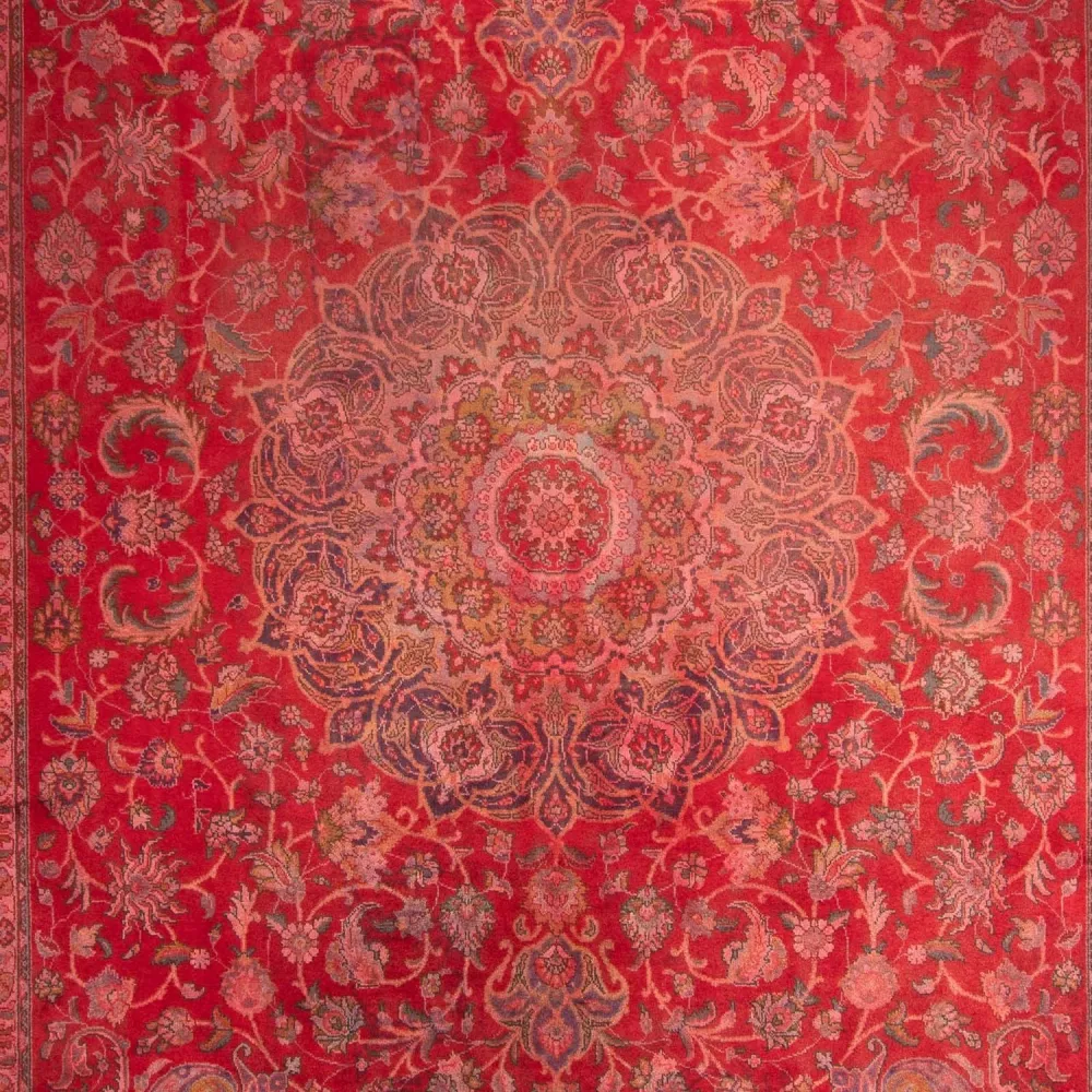 Persisk teppe - klassisk - 399 x 295 cm - mørk rød