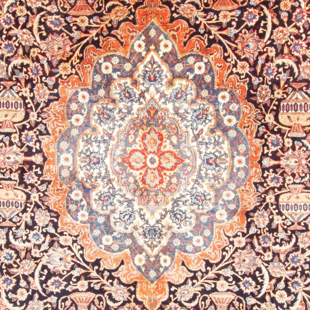 Persisk teppe - klassisk - 400 x 293 cm - mørkeblå