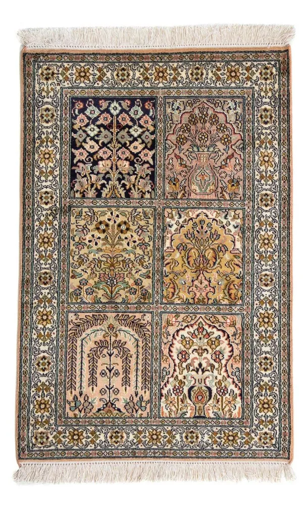 Persisk teppe - klassisk - 96 x 63 cm - flerfarget