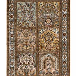 Persisk teppe - klassisk - 92 x 62 cm - flerfarget