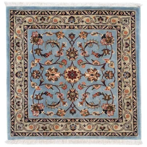 Persisk teppe - klassisk square - 100 x 98 cm - blå