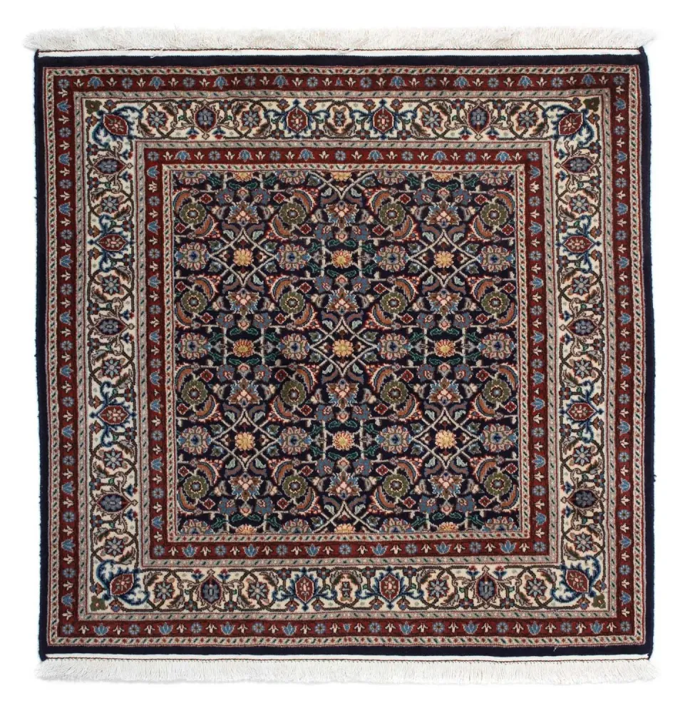 Persisk teppe - klassisk square - 104 x 103 cm - mørkeblå