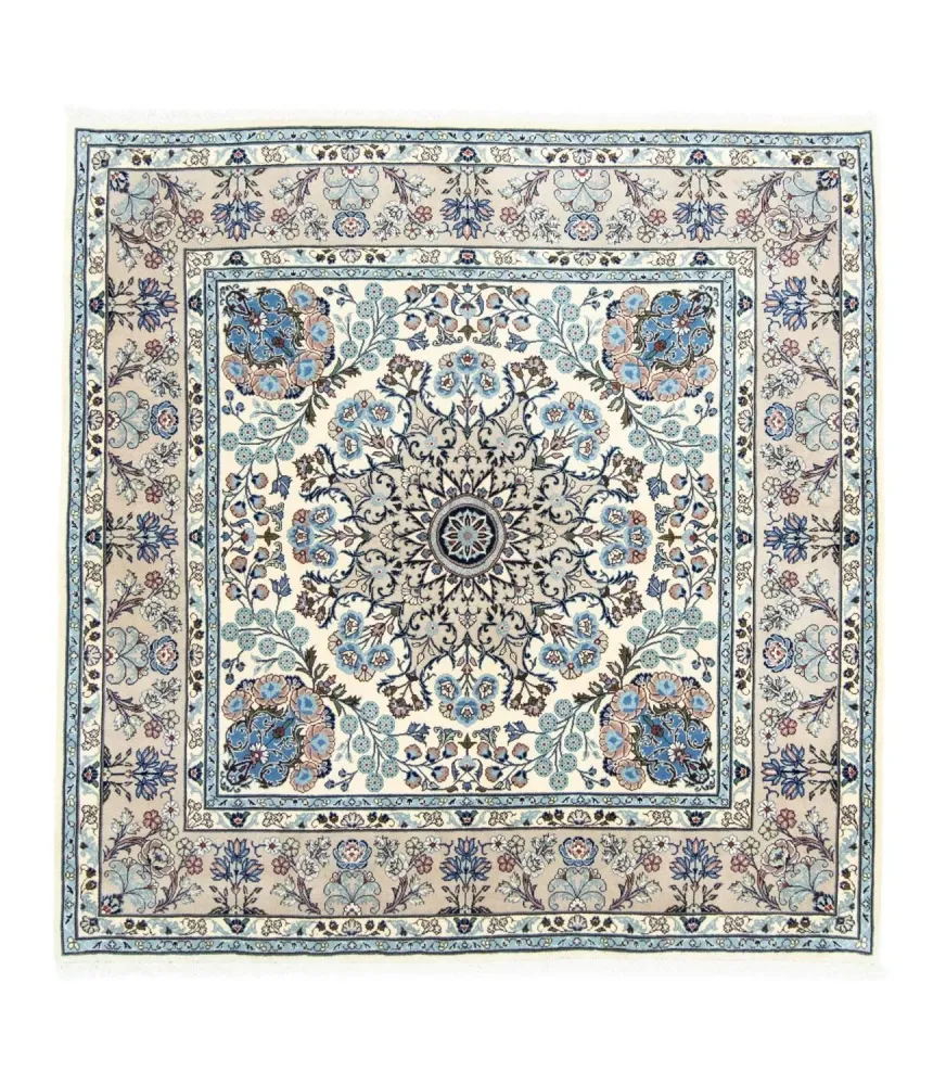 Persisk teppe - klassisk square - 206 x 205 cm - beige
