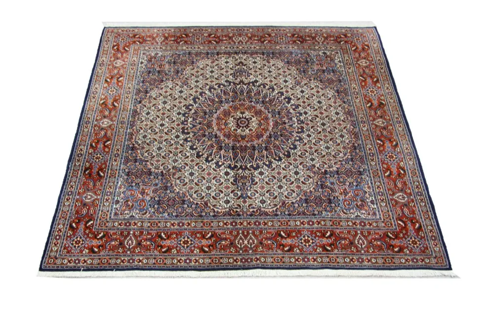 Persisk teppe - klassisk square - 207 x 204 cm - blå