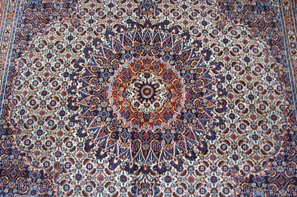 Persisk teppe - klassisk square - 207 x 204 cm - blå
