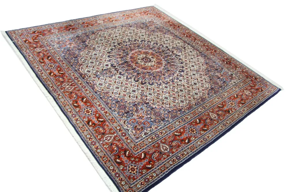 Persisk teppe - klassisk square - 207 x 204 cm - blå