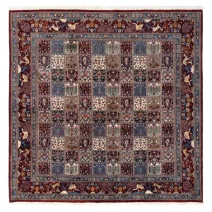 Persisk teppe - klassisk square - 246 x 245 cm - mørk rød