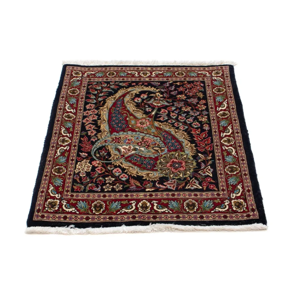 Persisk teppe - klassisk - 80 x 63 cm - svart