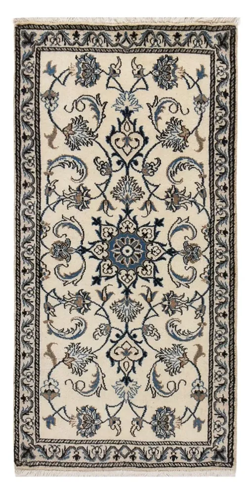 Persisk teppe - Nain - 136 x 68 cm - krem