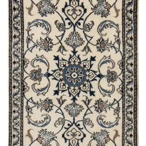 Persisk teppe - Nain - 136 x 68 cm - krem