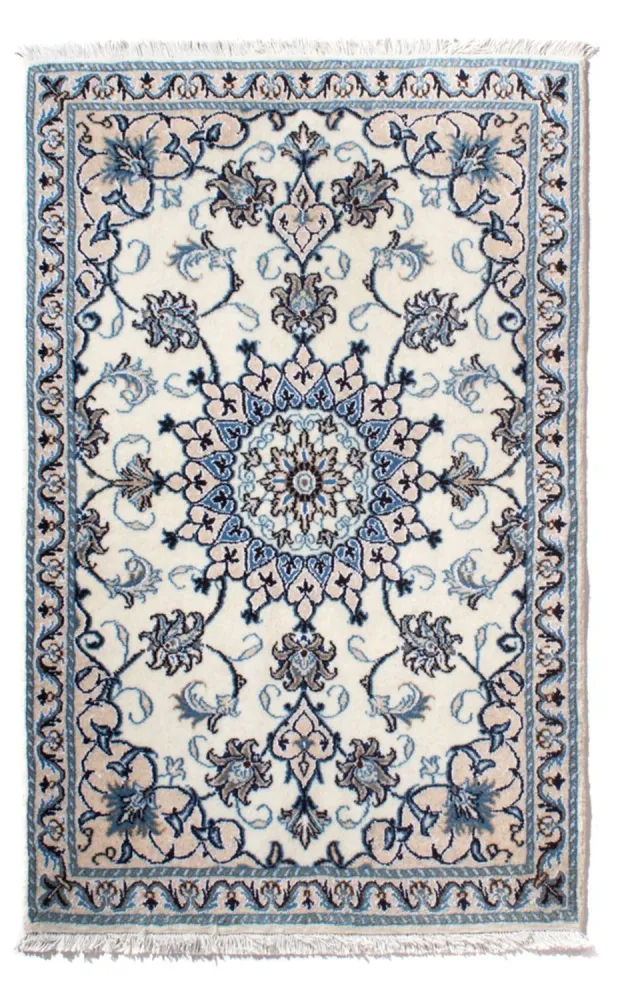 Persisk teppe - Nain - 139 x 88 cm - krem