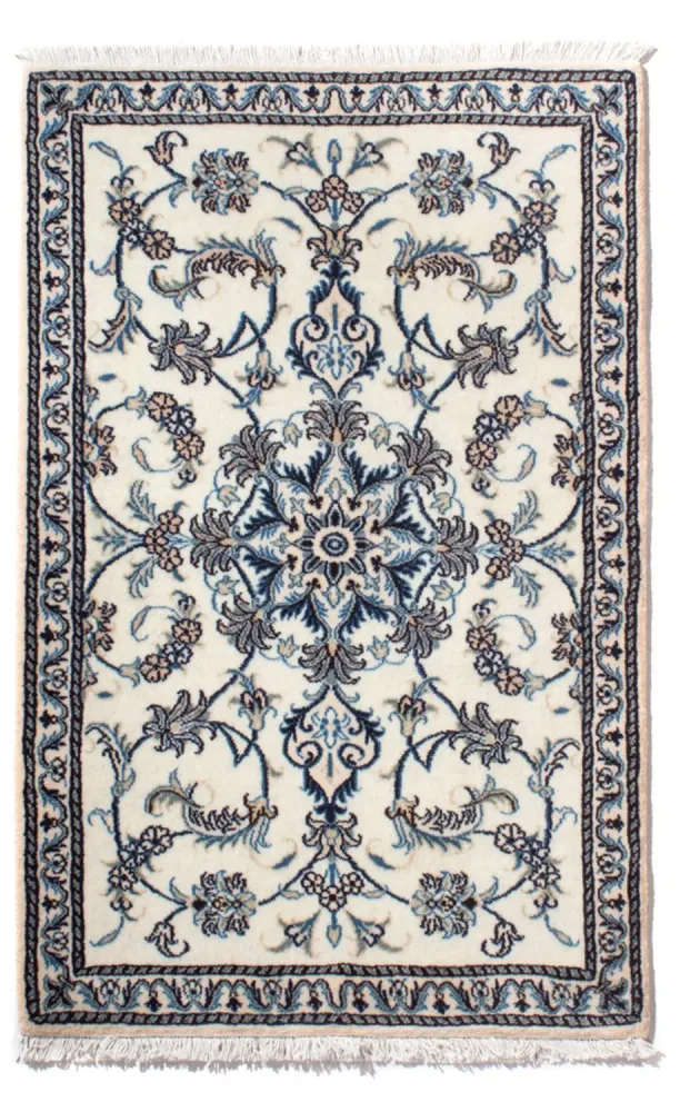 Persisk teppe - Nain - 139 x 88 cm - krem