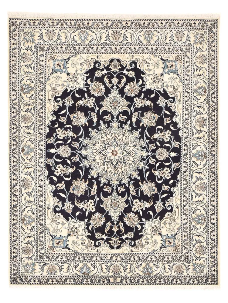 Persisk teppe - Nain - 203 x 150 cm - mørkeblå