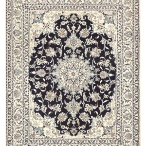 Persisk teppe - Nain - 203 x 150 cm - mørkeblå