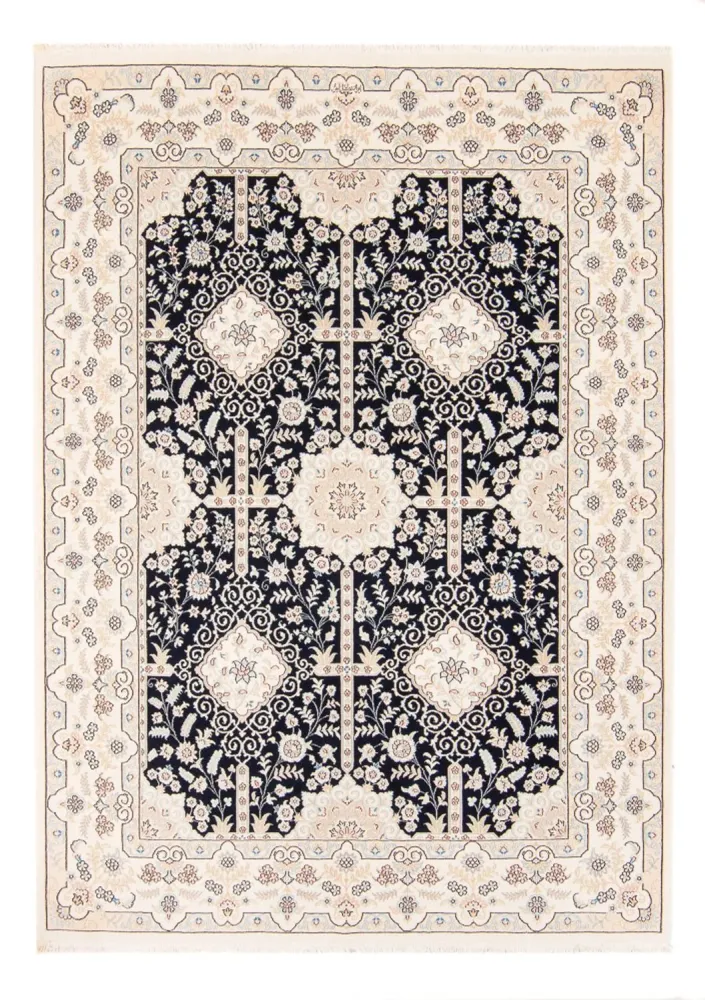 Persisk teppe - Nain - 233 x 170 cm - mørkeblå