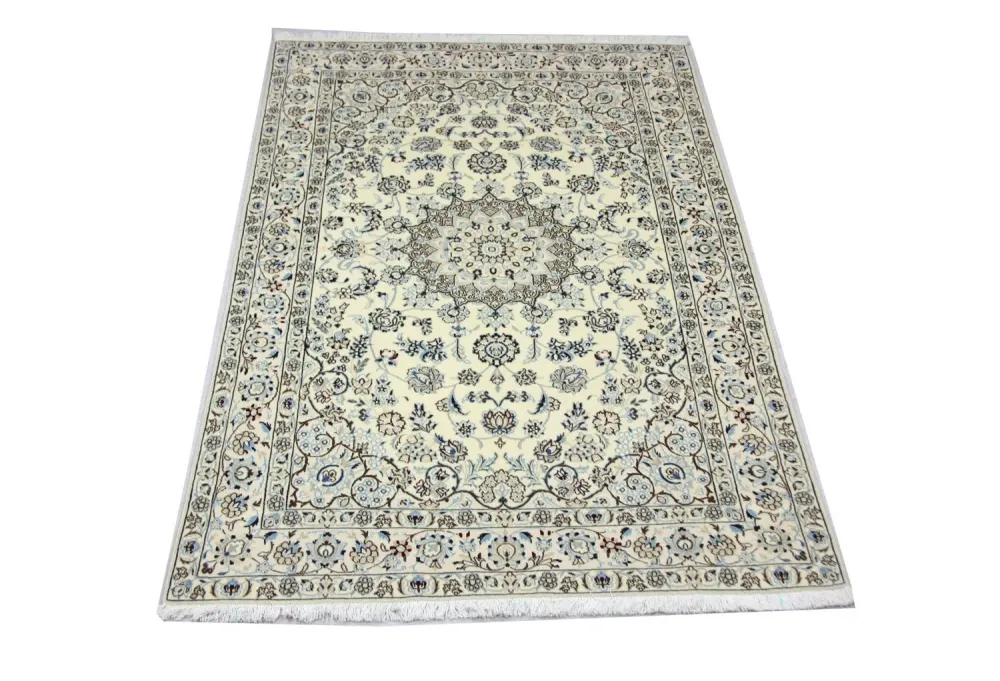 Persisk teppe - Nain - 244 x 155 cm - naturhvit