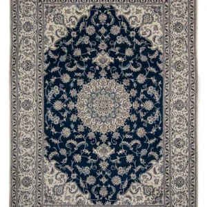Persisk teppe - Nain - 345 x 244 cm - mørkeblå
