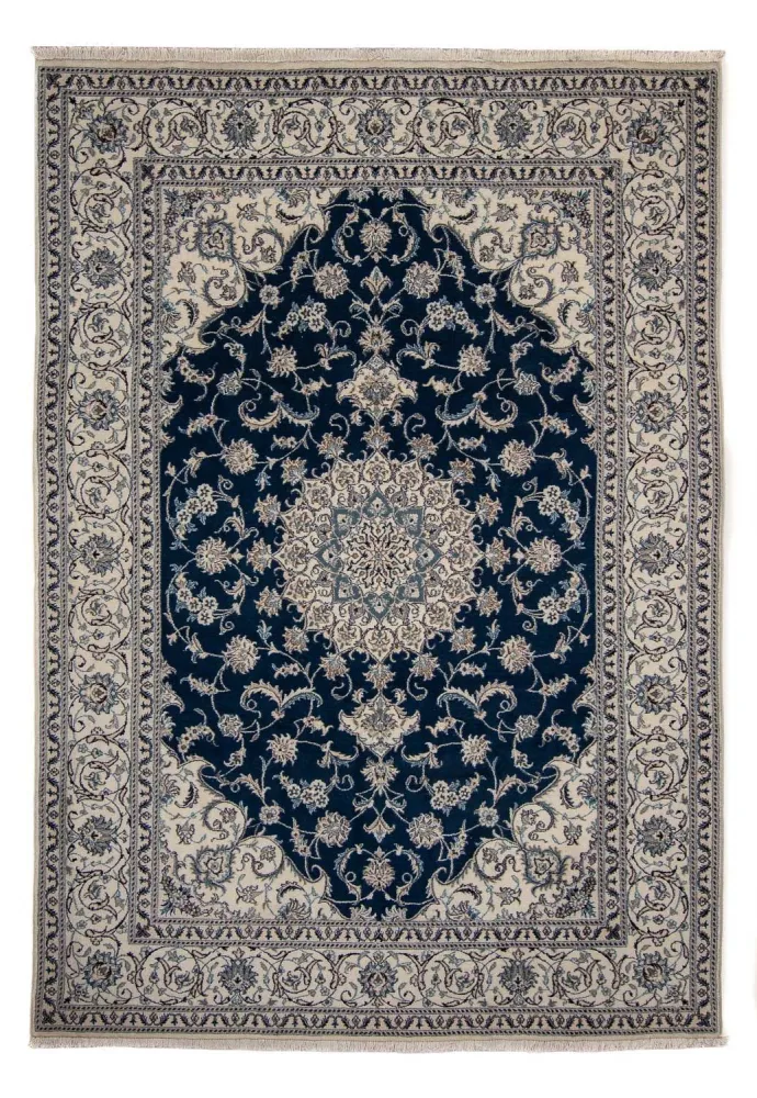 Persisk teppe - Nain - 345 x 244 cm - mørkeblå
