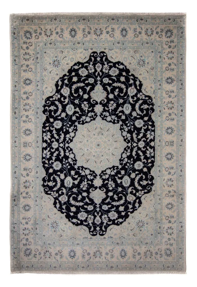 Persisk teppe - Nain - 352 x 253 cm - mørkeblå