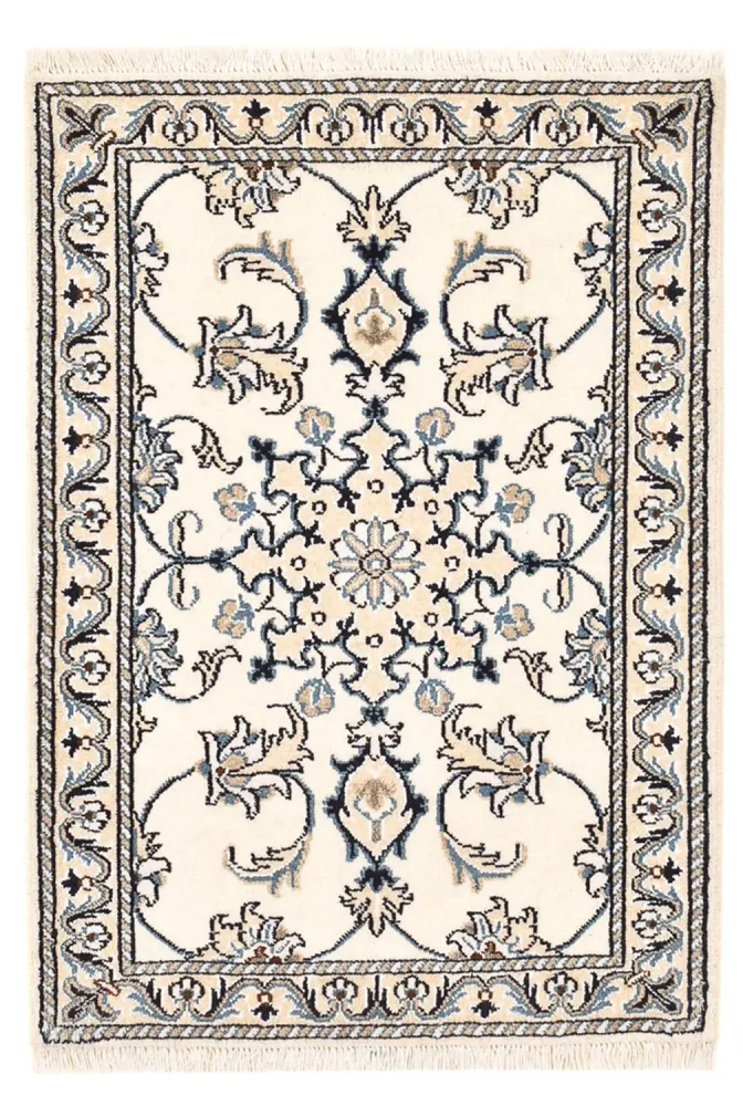 Persisk teppe - Nain - 90 x 60 cm - krem
