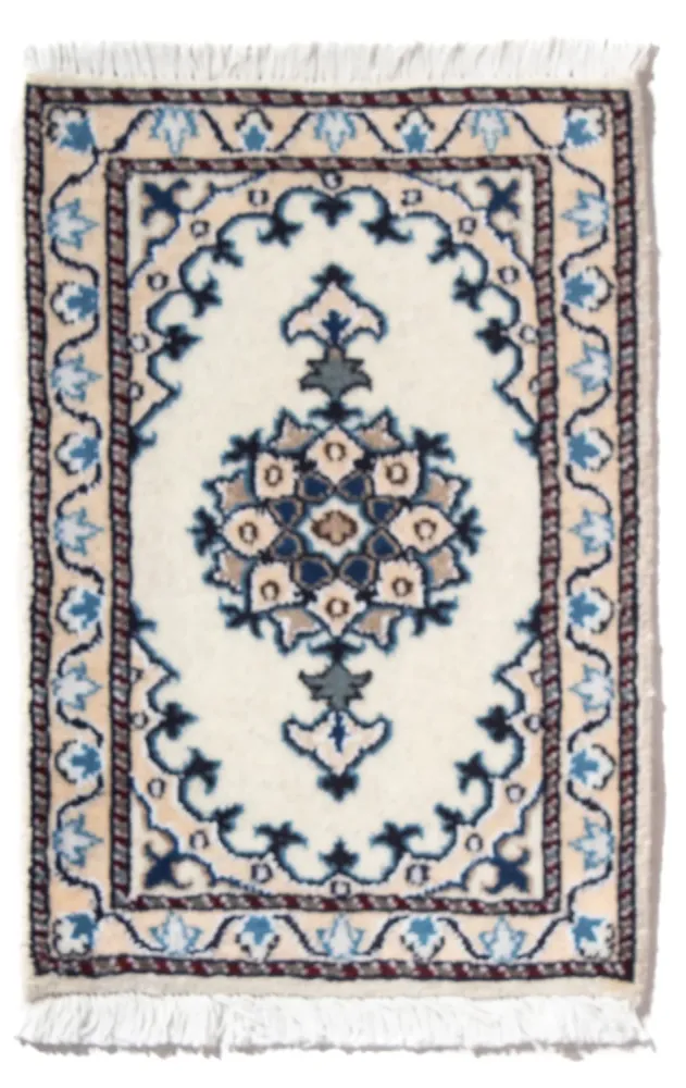 Persisk teppe - Nain - 60 x 40 cm - krem