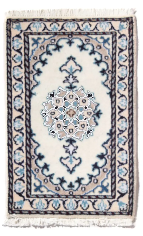 Persisk teppe - Nain - 60 x 40 cm - krem