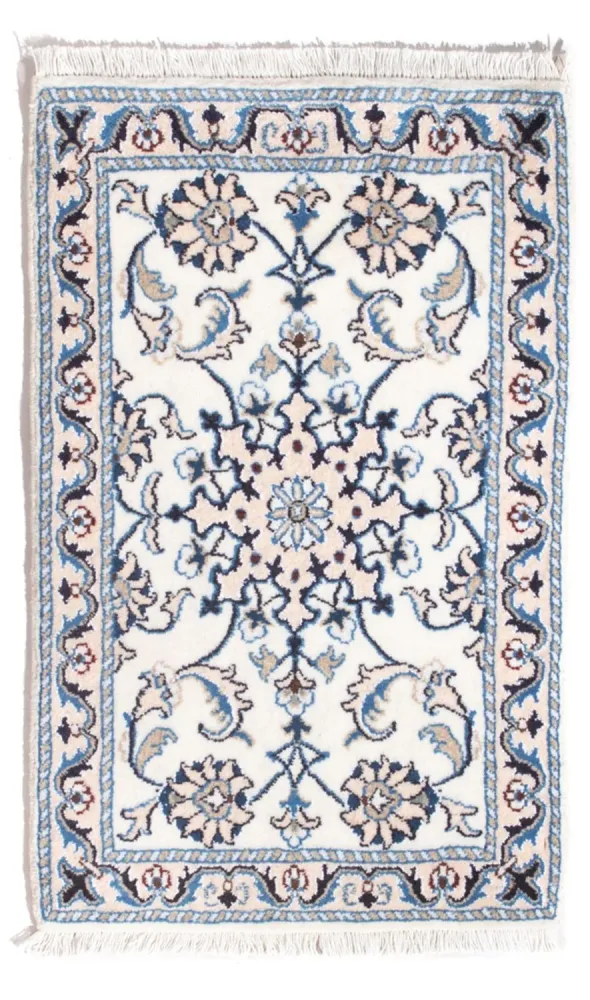 Persisk teppe - Nain - 90 x 60 cm - krem
