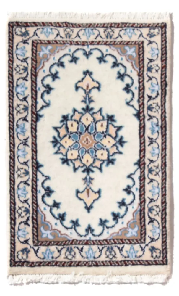 Persisk teppe - Nain - 60 x 40 cm - krem
