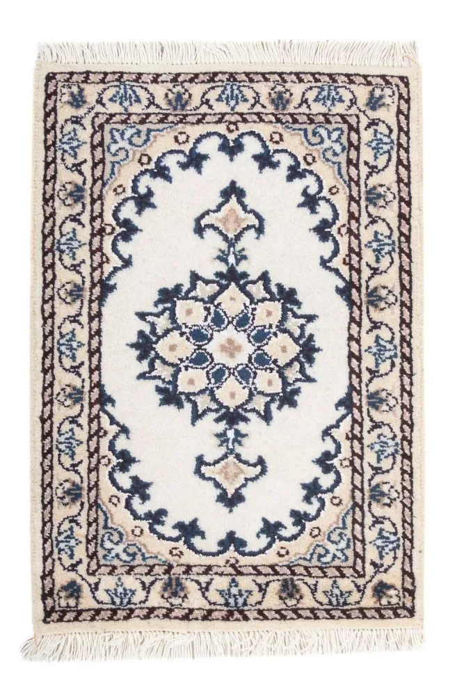 Persisk teppe - Nain - 60 x 40 cm - krem