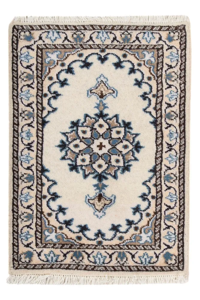 Persisk teppe - Nain - 60 x 40 cm - krem