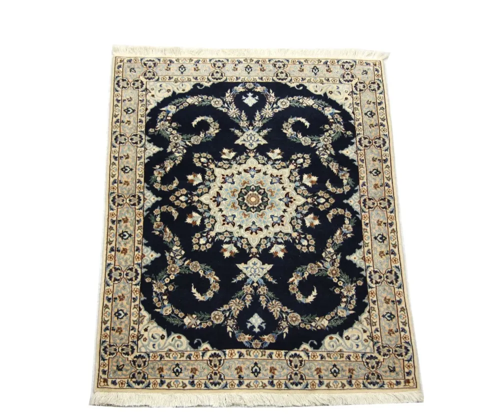 Persisk teppe - Nain - Premium - 114 x 83 cm - mørkeblå