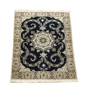 Persisk teppe - Nain - Premium - 114 x 83 cm - mørkeblå