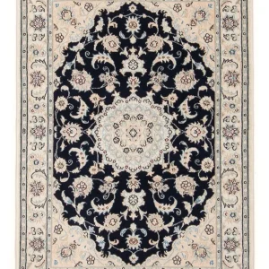 Persisk teppe - Nain - Premium - 118 x 81 cm - mørkeblå