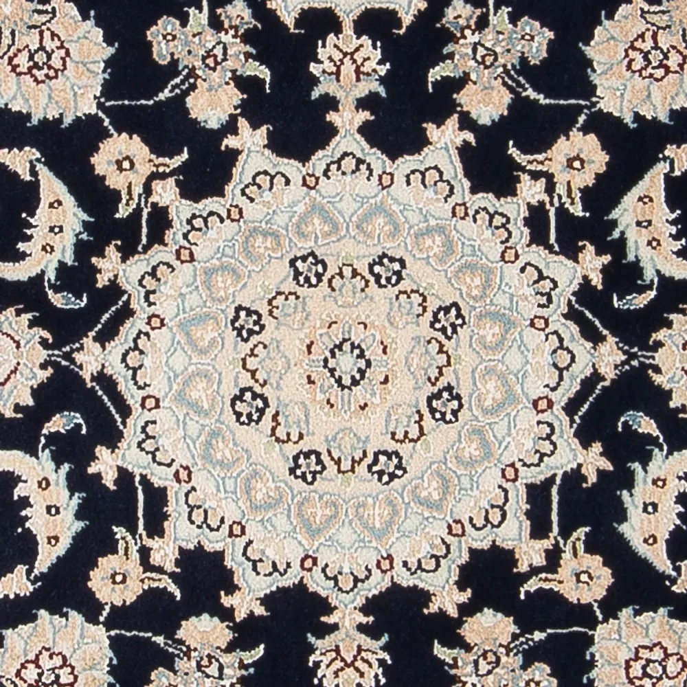 Persisk teppe - Nain - Premium - 118 x 81 cm - mørkeblå
