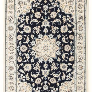 Persisk teppe - Nain - Premium - 118 x 80 cm - mørkeblå