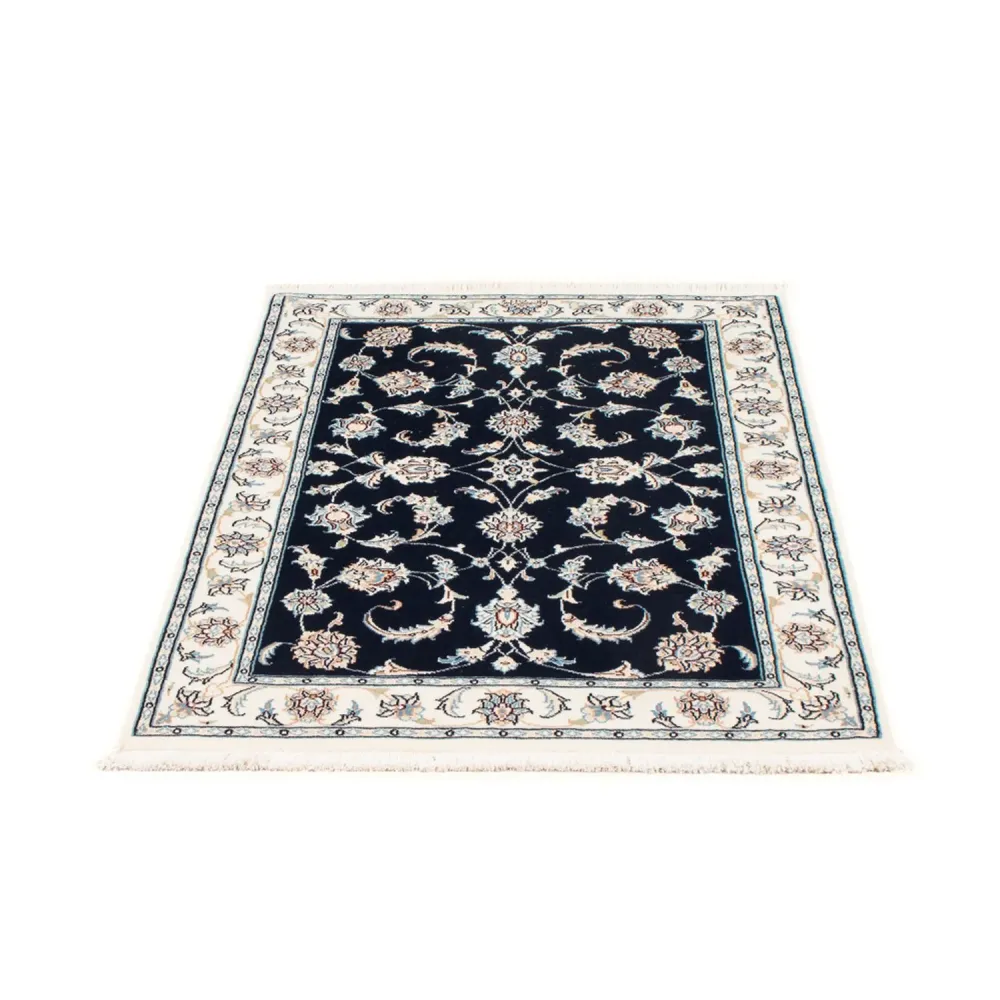 Persisk teppe - Nain - Premium - 118 x 80 cm - mørkeblå