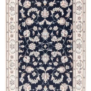 Persisk teppe - Nain - Premium - 120 x 81 cm - mørkeblå