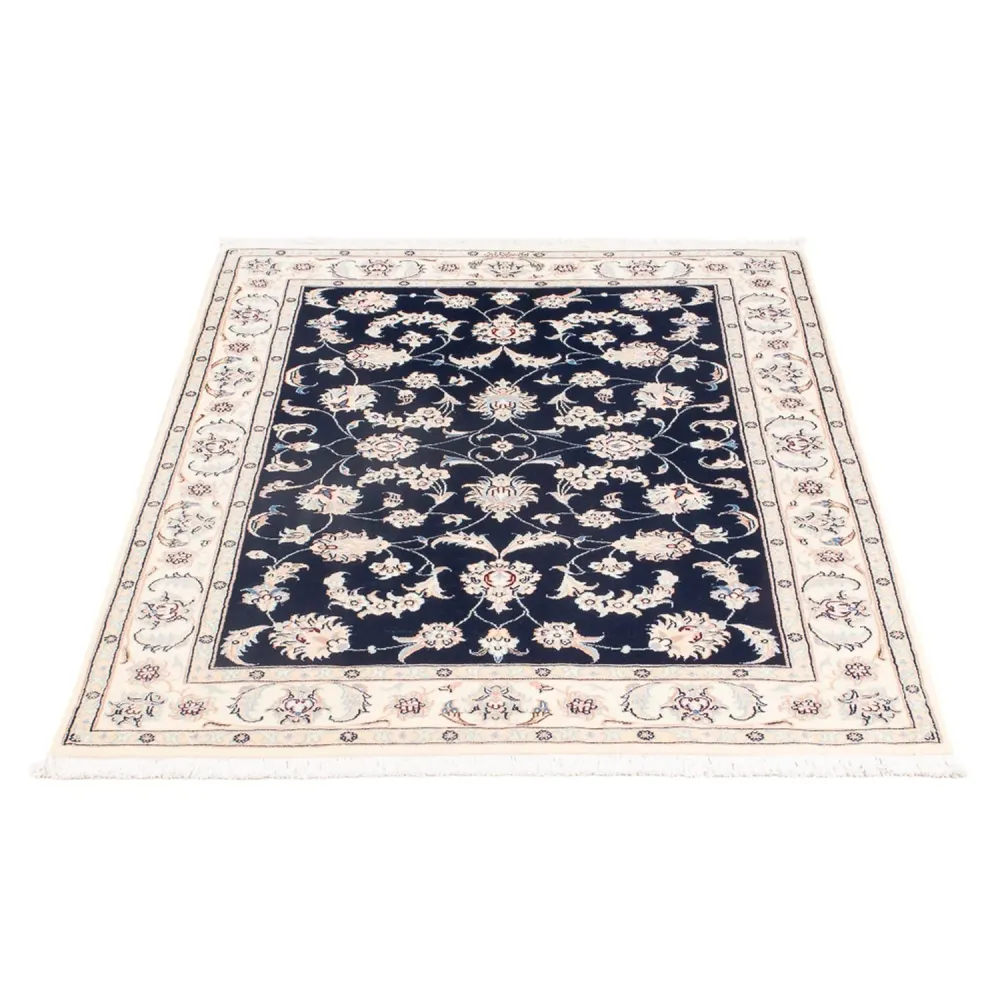 Persisk teppe - Nain - Premium - 120 x 81 cm - mørkeblå