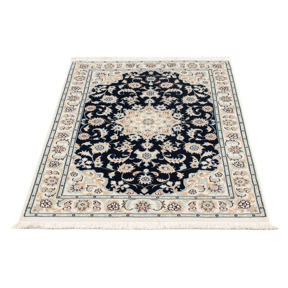 Persisk teppe - Nain - Premium - 120 x 80 cm - mørkeblå