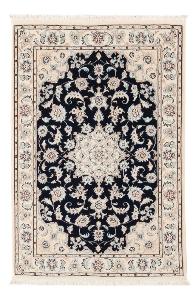 Persisk teppe - Nain - Premium - 120 x 80 cm - mørkeblå