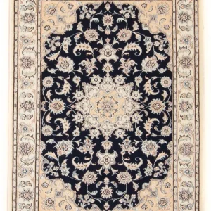 Persisk teppe - Nain - Premium - 120 x 80 cm - mørkeblå